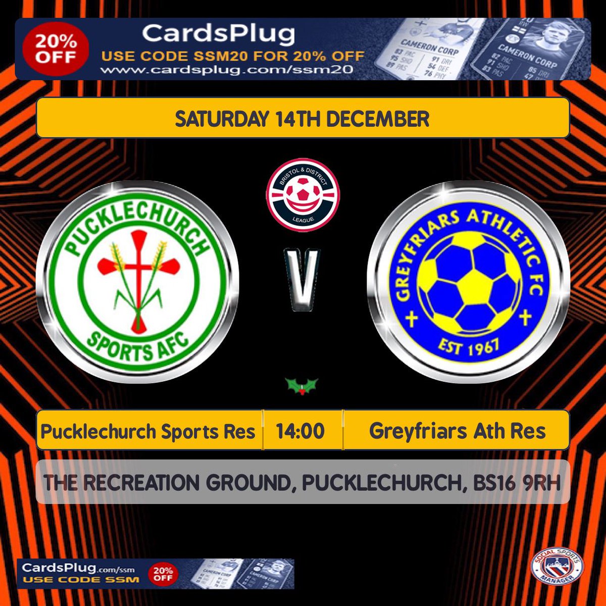 Pucklechurch FC (@pucklechurchfc) on Twitter photo π£ MATCHDAY
Both teams in action ahead of the Christmas do this evening πΊπ Firsts travel to <a href="/acton_iron/">Iron Acton FC</a> Reserves, the Ressies host <a href="/greyfriarsafc/">Greyfriars Athletic</a> Reserves at the Rec.
Details below ππ» π£ MATCHDAY
Both teams in action ahead of the Christmas do this evening πΊπ Firsts travel to <a href="/acton_iron/">Iron Acton FC</a> Reserves, the Ressies host <a href="/greyfriarsafc/">Greyfriars Athletic</a> Reserves at the Rec.
Details below ππ»
