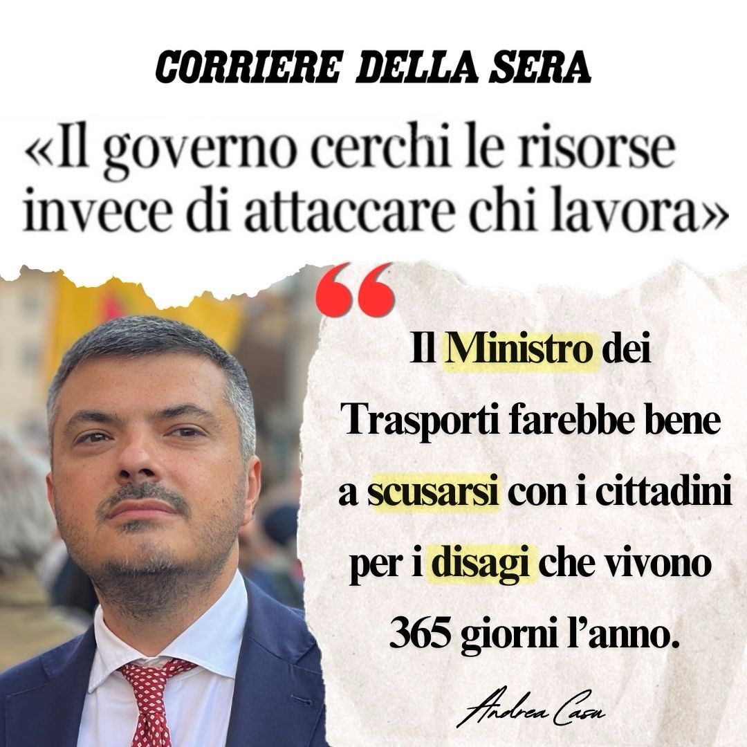 «Il governo cerchi le risorse invece di attaccare chi lavora». La mia intervista a Claudia Voltattorni sul <a href="/Corriere/">Corriere della Sera</a> a pagina 3 dell’edizione cartacea o nella versione completa sul sito ➡️ urly.it/313fn2