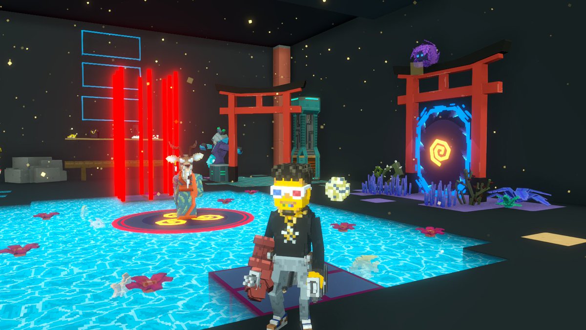 Training at the Battle of Galaxy Dojo in <a href="/TheSandboxGame/">The Sandbox</a>. Preparing to defend the universe, one punch at a time! 🥋🌌 @dancefightapp register-landings.sandbox.game/alphaseason4-s… #TheSandbox #AlphaSeason4 #AS4SocialChallenge