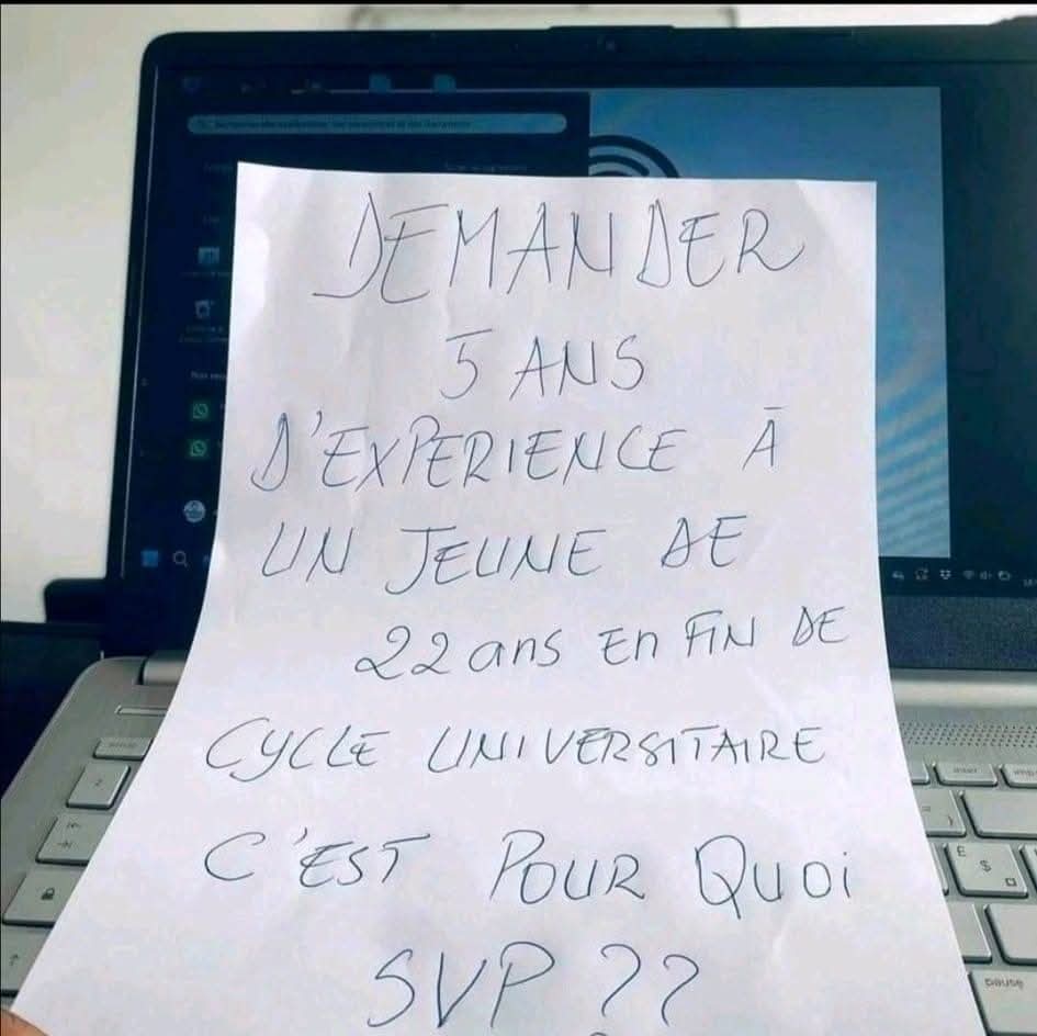 FabZanga's tweet photo. Chacun mérite de commencer quelque part. 

Même l'expert d'aujourd'hui a été un débutant hier. 

Mais quelqu'un quelque part lui a donné une chance de commencer !

Donnez la chance aux jeunes. https://t.co/5m6erYzLMe