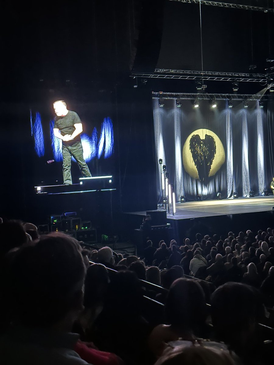 maccabackpacca's tweet photo. Great night last night watching @rickygervais in the M&amp;S arena. Says it how it is. Love it!! #liverpool #RickyGervais #comic #Comedian #standupcomedy #FreedomOfSpeech https://t.co/uIBi5aYzU7