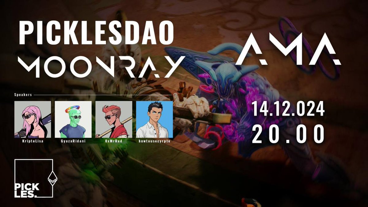 PicklesDAO (@picklesdao) on Twitter photo Pickles DAO x Moonray
Herkese selamlar,
Epic Games'de yer alan ve yakında launch olacak olan <a href="/moonraygame/">Moonray.game</a> ile Ödüllü AMA düzenliyoruz.
Proje ile ilgili sorularınızı bu gönderi altına yazabilirsiniz, seçilen ilk 4 soru ödül kazanacaktır
Saat 20.00'de görüşmek üzere Pickles DAO x Moonray
Herkese selamlar,
Epic Games'de yer alan ve yakında launch olacak olan <a href="/moonraygame/">Moonray.game</a> ile Ödüllü AMA düzenliyoruz.
Proje ile ilgili sorularınızı bu gönderi altına yazabilirsiniz, seçilen ilk 4 soru ödül kazanacaktır
Saat 20.00'de görüşmek üzere