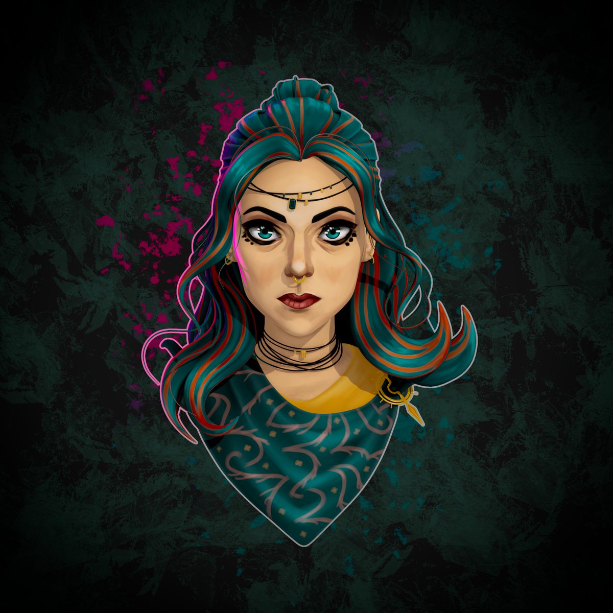 Anniequaa's tweet photo. Deciding to call this lady done! Cheeky bit of #Arcane inspired texturing/sculpting in my downtime 💫

#3dart #zbrush #maya #arcanefanart #arnold https://t.co/W1zypwXAwZ