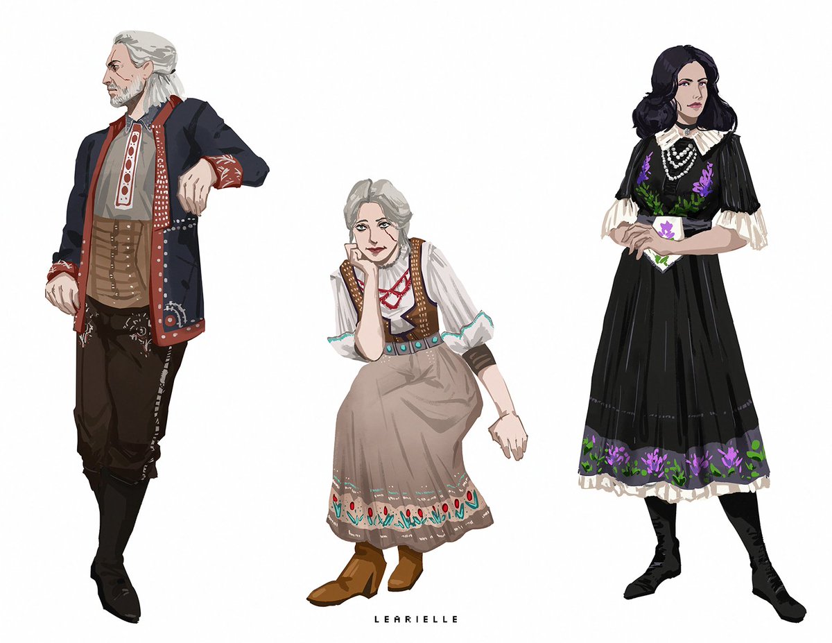Witcher family ft Polish folk costumes  

(did these in 2018!)

#witcher #ciri #geraltofrivia #yenneferofvengerberg