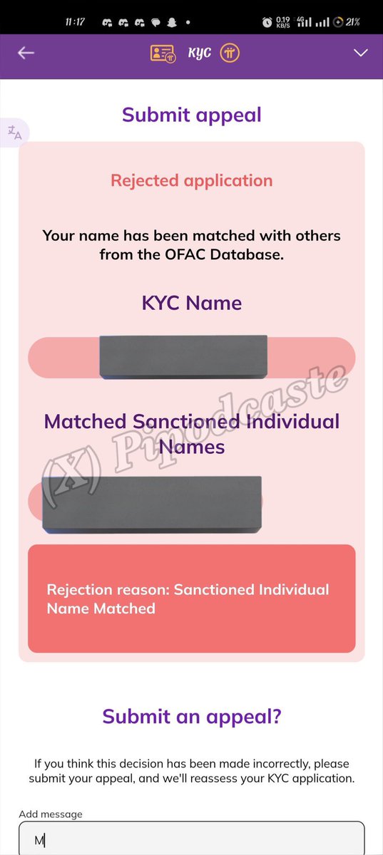 realpirex's tweet photo. 🚨Name MISMATCH FEATURES 🚨
This is what the #namemismatch feature looks like for those who’ve been having hard times verifying their pi account because they used the wrong names from that on their identity.
The crypto space is changing and becoming regulated than ever as such, the #picoreteam are taking all measures required to abide by those regulations.
We might be thinking the #picoreteam aren’t doing anything at all because we do t have #OpenMainNet yet but behold, open mainnet comes with a lot of responsibilities to accomplish before launch 🚀 which is exactly what the #piteam are doing. @Brianmanpi @EstherOko12 @PiNewsZone @PiRevolutionX @Gavinz212
Telegram: https://t.co/iwagS0OGvN
#kyc #PINetwok #OpenMainNet #pifest