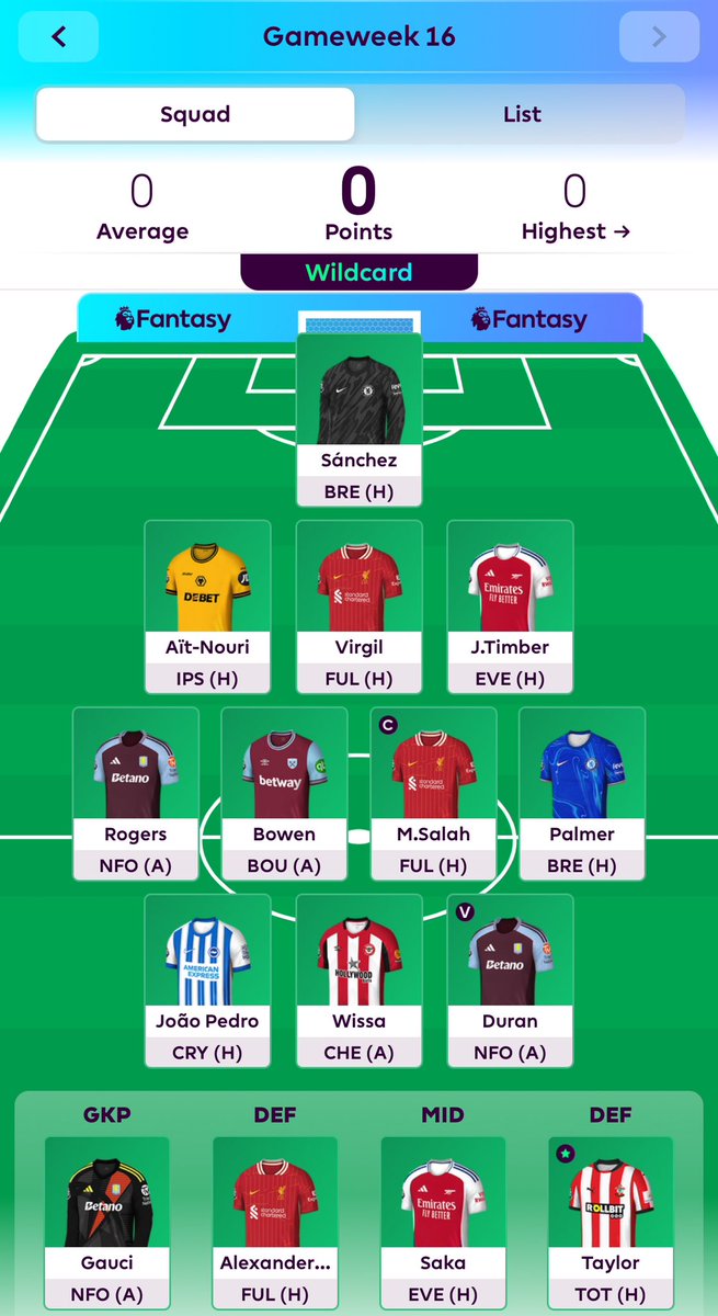 Bricken4Chicken's tweet photo. @OfficialFPL please resolve. Played wildcard and the app wouldnt allow me to put in Saka and TAA. That is crazy. https://t.co/iwevYCiSzI