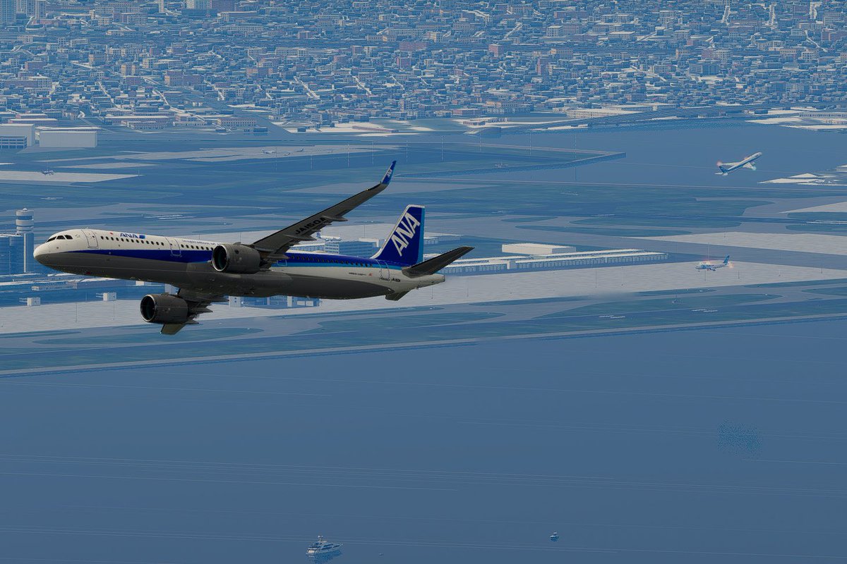 JapanAirVirtual's tweet photo. Spot the difference?
Both shots feature #ANA instead of #JAL !!
Even in virtual skies, a little friendly rivalry keeps us flying high on #VATSIM and #VATJPN !!
#JALv
#ANAv https://t.co/oo03WusZoO