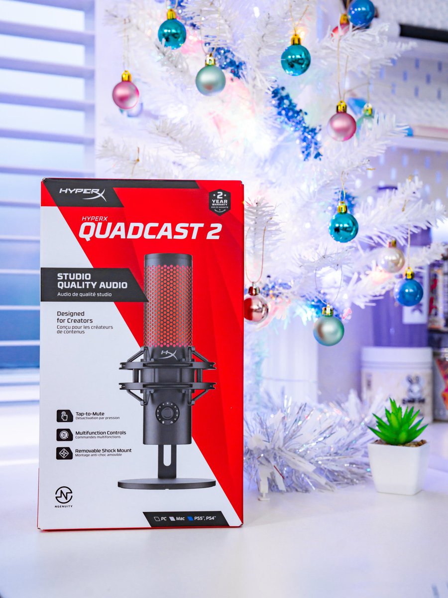 kuvsq's tweet image. 🎅🏻14th Day Of Christmas Giveaway 🎄

Winner will receive
@HyperX Quadcast 2 Microphone 🎤🎁

To enter:
- Like and repost ❤️
- Follow me &amp;amp; @kuvsqcrypto
- Reply with “Merry Christmas!”

Winner will be picked in one week! Don’t forget to check out my other content &amp;amp; giveaways too!🎅🏻