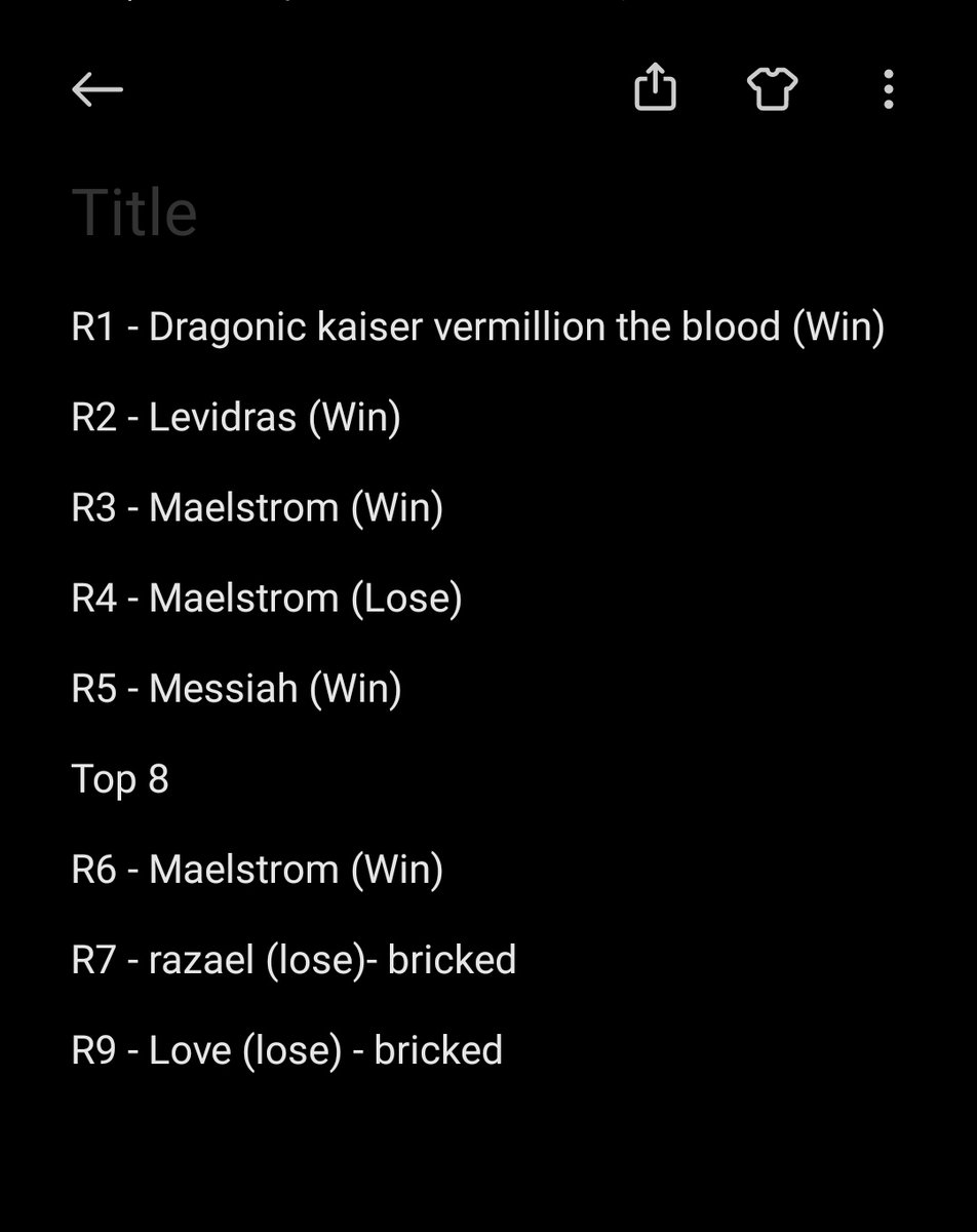 Vanguard WGP Singapore Finals 4th place

I guess every journey has an end, I'm really grateful, thankful and touched by all the support for the last 2 months.  The deck has been pushed to its absolute limits, I don't blame it for bricking 🥺  
#ヴァンガードデッキ紹介
#VgTopDecks