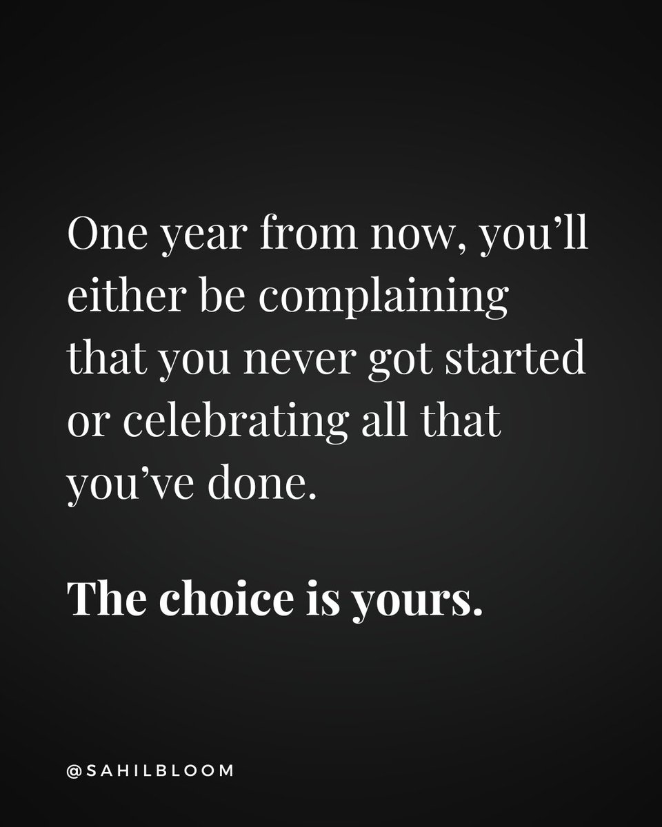 Remember: The choice is yours.