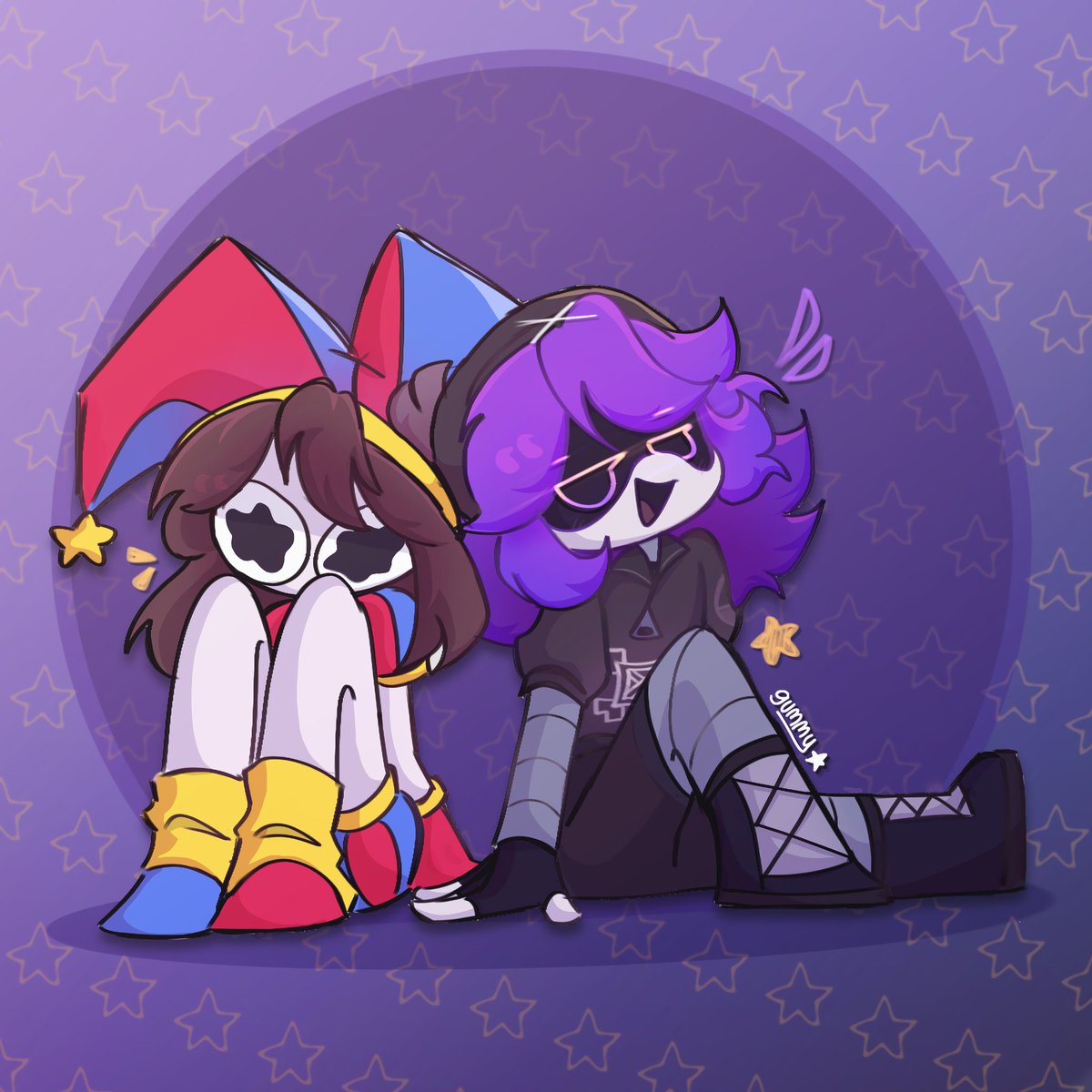 luz_gummy's tweet photo. Trauma buddies 
#uzidoorman #pomni #murderdrones #TheAmazingDigitalCircus #md #tadc https://t.co/8hKtR6b3Q4
