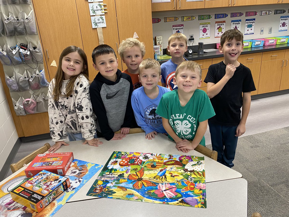Puzzle Professionals! <a href="/ShellCreekVikes/">LCS Shell Creek Elementary</a> #lakeviewvikes