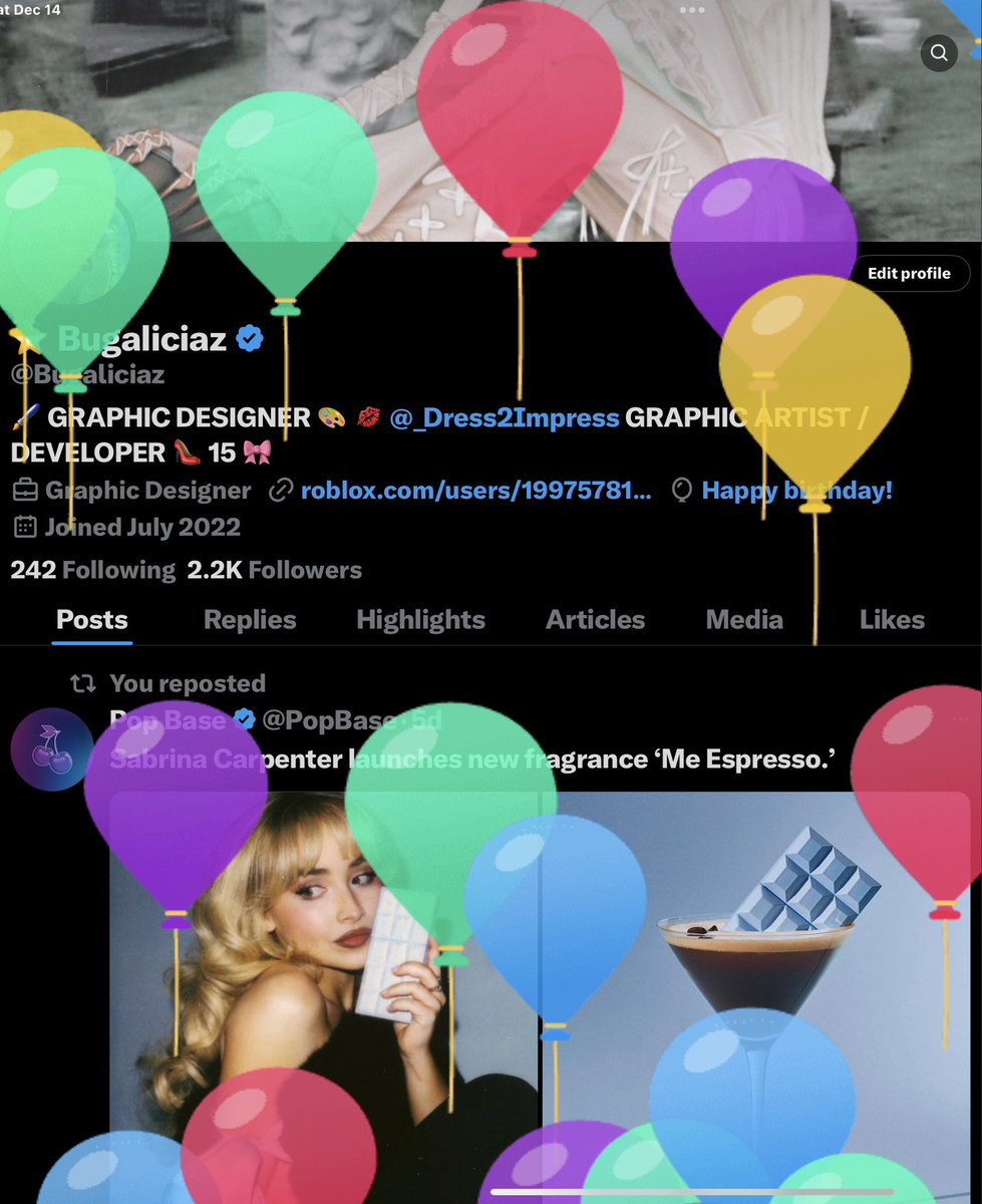Bugaliciaz's tweet photo. Sweet 16! 🎀💕 https://t.co/4xZHt2rBEn