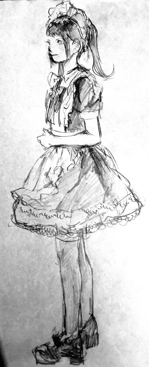 #メイドクロッキー会
超楽しかった!!!!!
モデルのせんすちゃんが本当に可愛い!!
めっちゃ目あってヤバかった!!!!ありがたや…😳
デジタルで描いたせんすちゃんのファンアートをもっていったら、可愛いー!って言ってもらえて嬉しかった!💃💃💃
