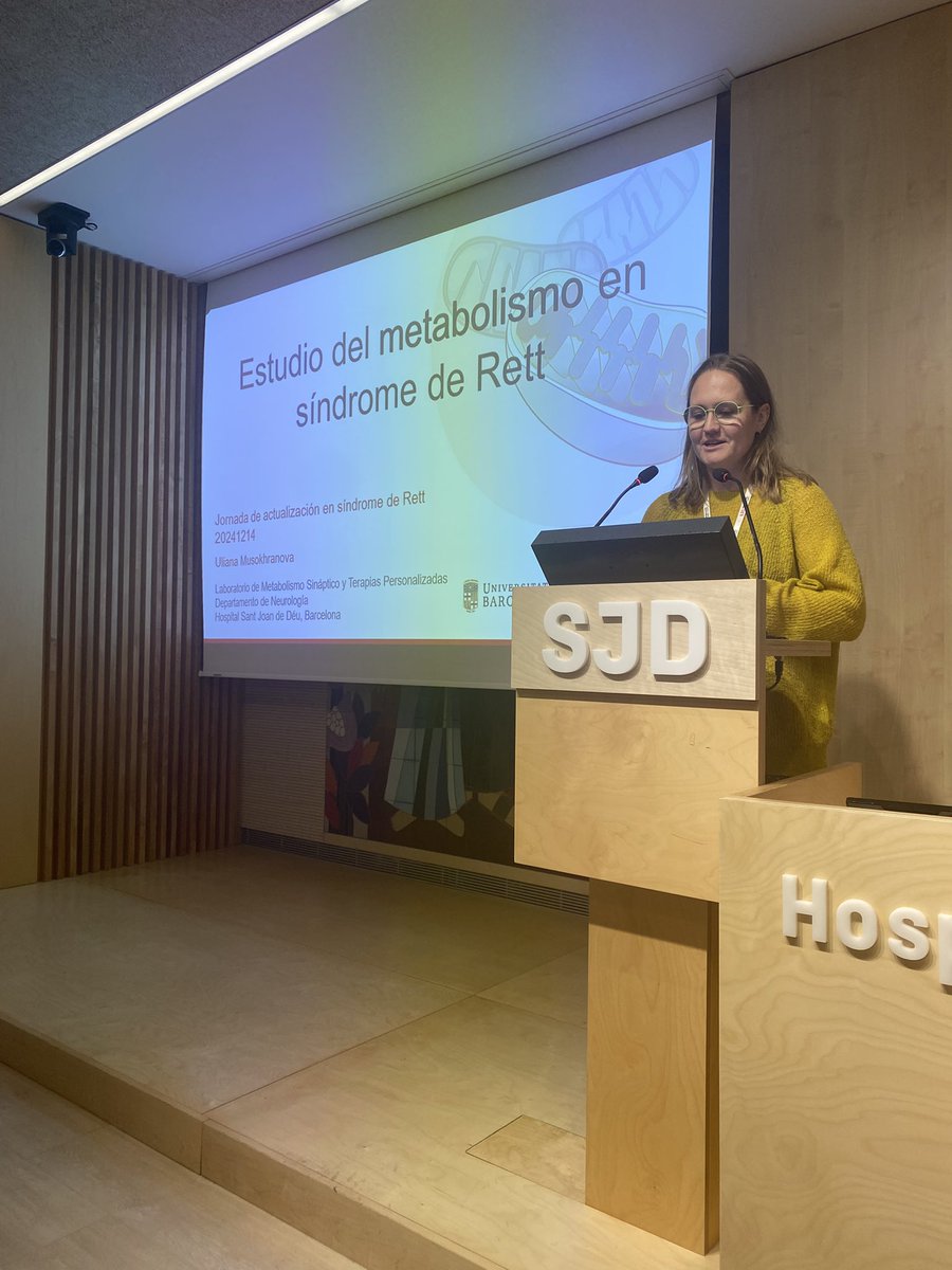 <a href="/judarmstrong/">JAM</a> La investigadora <a href="/ulianamuso/">Uliana sin J</a> nos resume su trabajo de los últimos años, parte de su tesis en la <a href="/UniBarcelona/">Universitat de Barcelona</a>. Su investigación ha permitido ir de una idea en un papel a un ensayo clínico en Rett en el <a href="/SJDbarcelona_es/">Hospital Sant Joan de Déu Barcelona ES</a> . Un lujo de investigadora con un futuro brillante. 💪🏼
