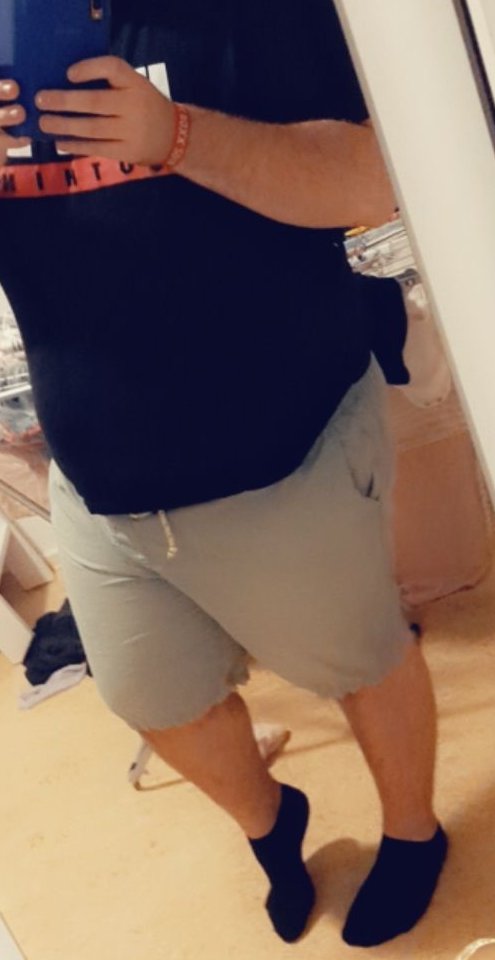 Me in Shorts and Ankle Socks 🥰#Femboy #Chubby #fatboy