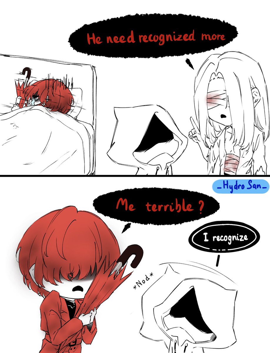 _HydroSan_'s tweet photo. I followed Mr.Silvair's instructions exactly but it seems like his "illness" is getting worse.🤔
#mrscarletella 
#MrSilvair 
#Homicipher https://t.co/4XkvcNDmwn