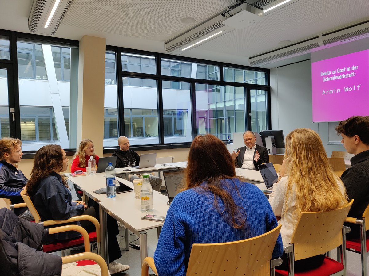 Christoph Lehermayr (@lehermayr) on Twitter photo Seit Jahren analysiere ich mit den Studierenden in der Schreibwerkstatt am <a href="/JourFHWien/">JOUR@FHWien</a> sein legendäres Putin-Interview zu Übungszwecken. Nun ist <a href="/ArminWolf/">Armin Wolf</a> heute selbst für ein Interview bei uns zu Gast gewesen. Und es war spannend! Was herauskam, werdet ihr bald lesen können. Seit Jahren analysiere ich mit den Studierenden in der Schreibwerkstatt am <a href="/JourFHWien/">JOUR@FHWien</a> sein legendäres Putin-Interview zu Übungszwecken. Nun ist <a href="/ArminWolf/">Armin Wolf</a> heute selbst für ein Interview bei uns zu Gast gewesen. Und es war spannend! Was herauskam, werdet ihr bald lesen können.