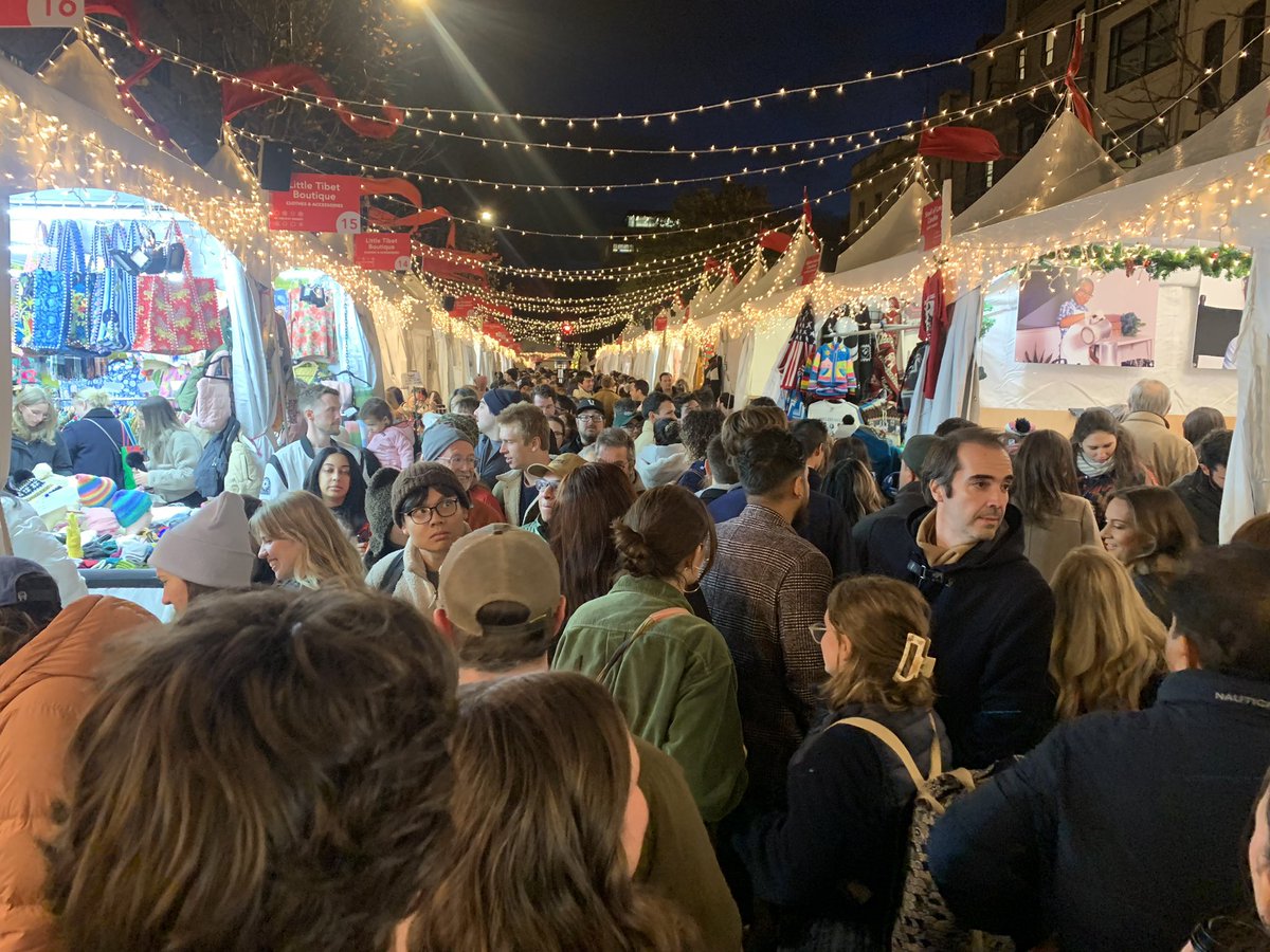 The holiday market has been extended through December 23rd