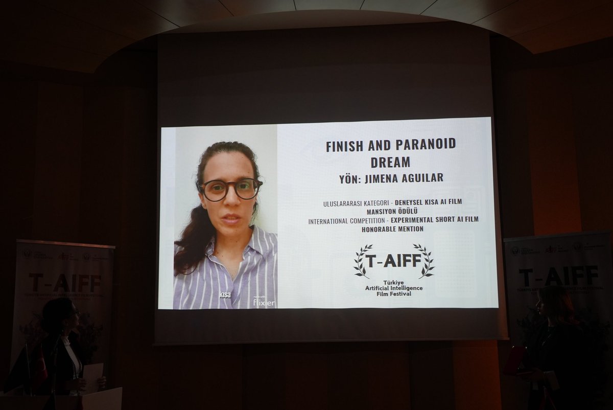 İşte Türkiye Yapay Zeka Film Festivali, Uluslararası Kategorisinin Deneysel Kısa AI Film Mansiyon Ödülü✨