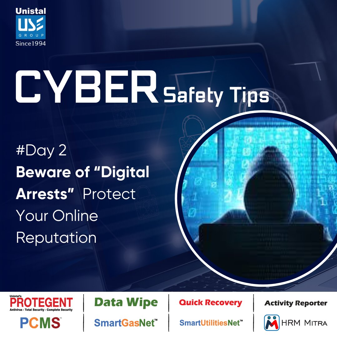 UnistalGlobal's tweet photo. Day 2 Tip: Digital "arrests" are real! Your data can be misused to frame you. Monitor your digital footprint and act fast if you spot fraud. Protect your online reputation!
🔗 https://t.co/94oKPBB8Cj
#CyberSafety #10Days10Tips #StaySafeOnline #StopDigitalFraud #Protegent360 https://t.co/sQ6JXGDkZE