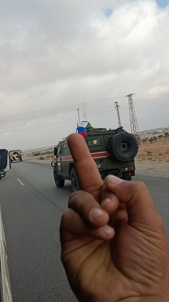 Russian invaders withdraw from Syria.