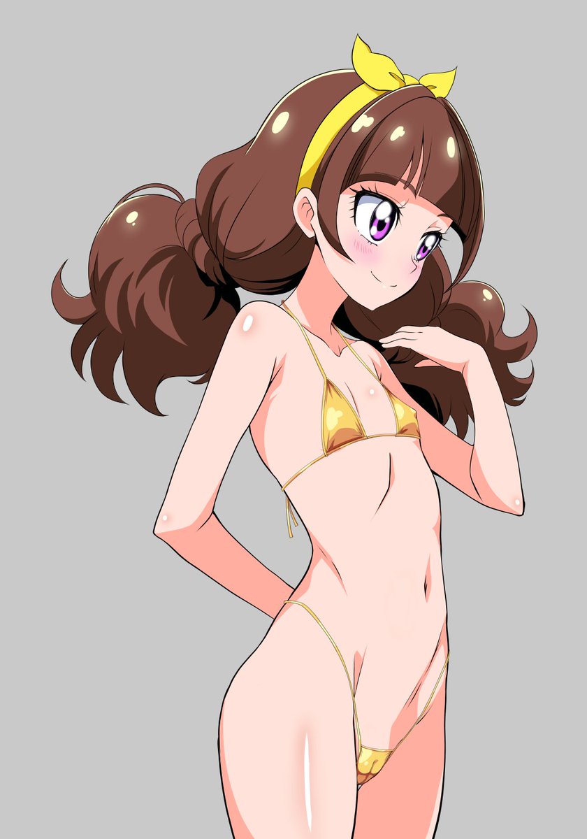 #今年の漢字が金なので金ビキニを貼る
というタグがあったので天ノ川さんを再掲✨💫🌟

#precure 