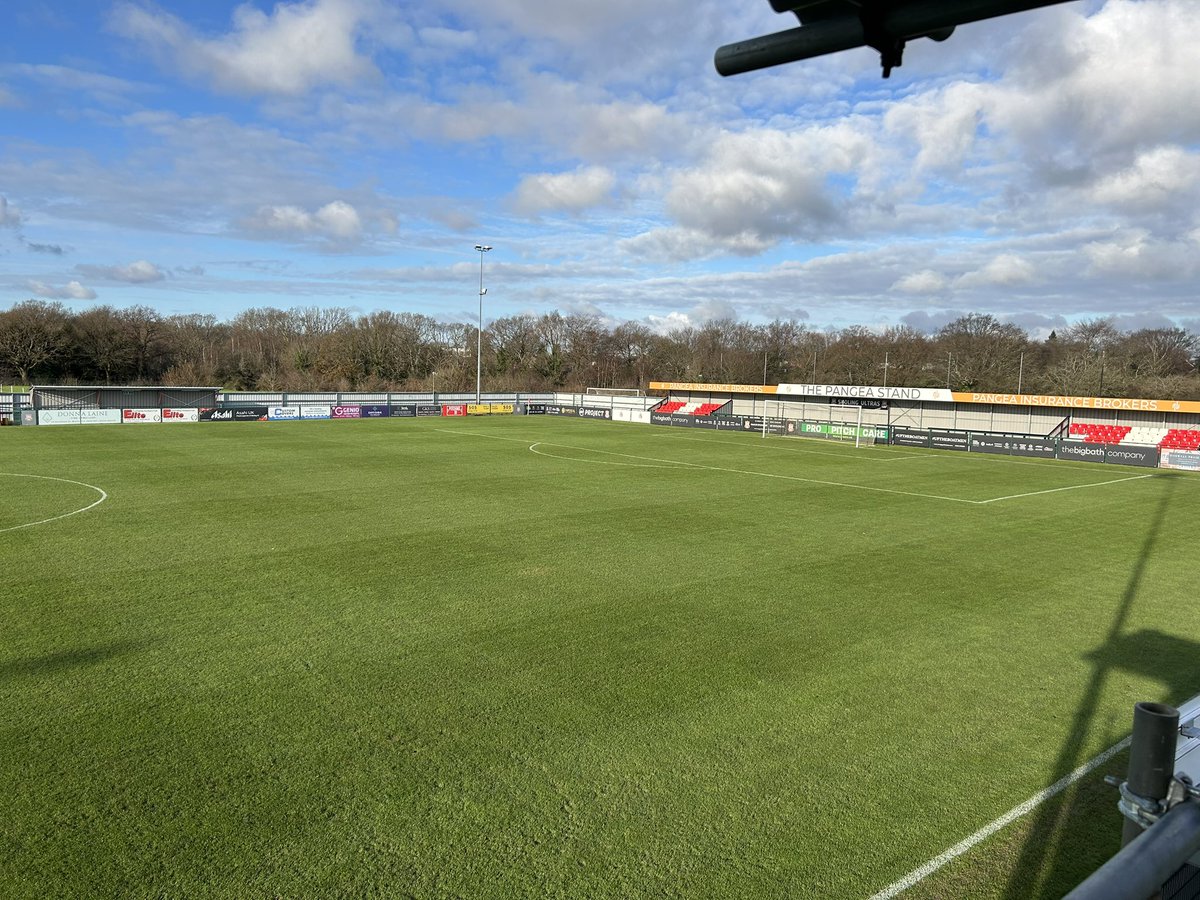 Pitch prepped and looking good in the winter ☀️ <a href="/sholingfc/">Sholing FC</a> <a href="/PlymouthPFC/">Plymouth Parkway FC</a> #football #pitch #maintenance