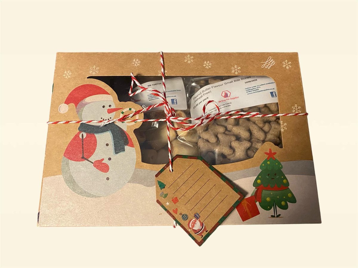 Christmas treat gift box.   Ideal gift for your best friend or a friends dog
£6  collect Uddingston or postage £3.35

mckaypetsupplies.co.uk