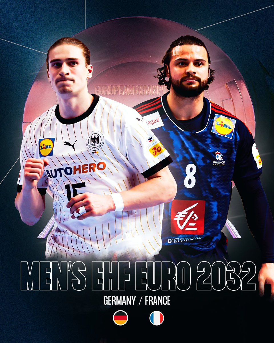 Future hosts announced at the EHF Extraordinary Congress!
 
📌 Men’s EHF EURO 2030: Czechia/Poland/Denmark
📌 Men’s EHF EURO 2032: Germany/France
📌 Women’s EHF EURO 2032: Germany/Denmark/Poland
 
#ehfeuro #handball