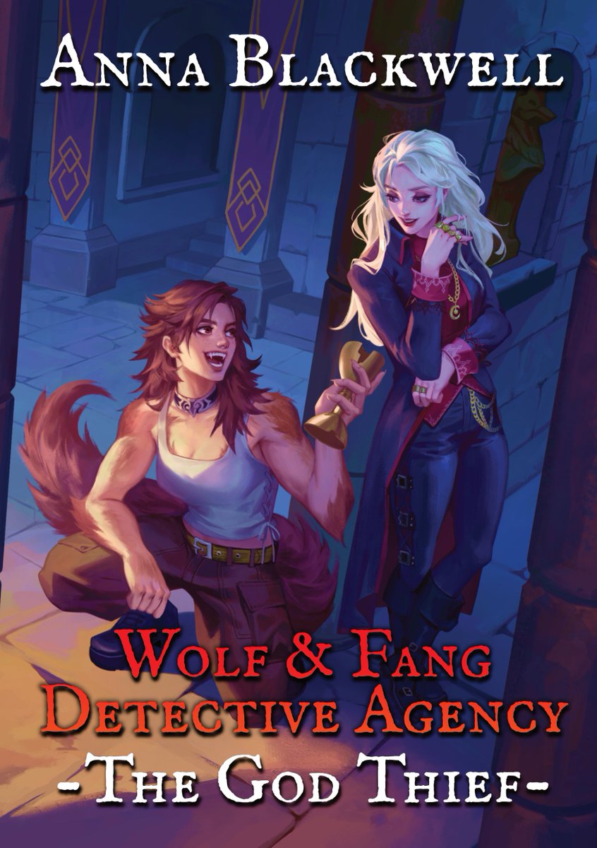 My debut novel is available for pre-order now at blackwellwriter.com/products/wolf-…

Follow the werewolf and vampire detective duo Howl and Zeneva as they face criminal witches, toll trolls, mad elves, and a divine goose in their hunt for The God Thief!

Launching Jan 25th