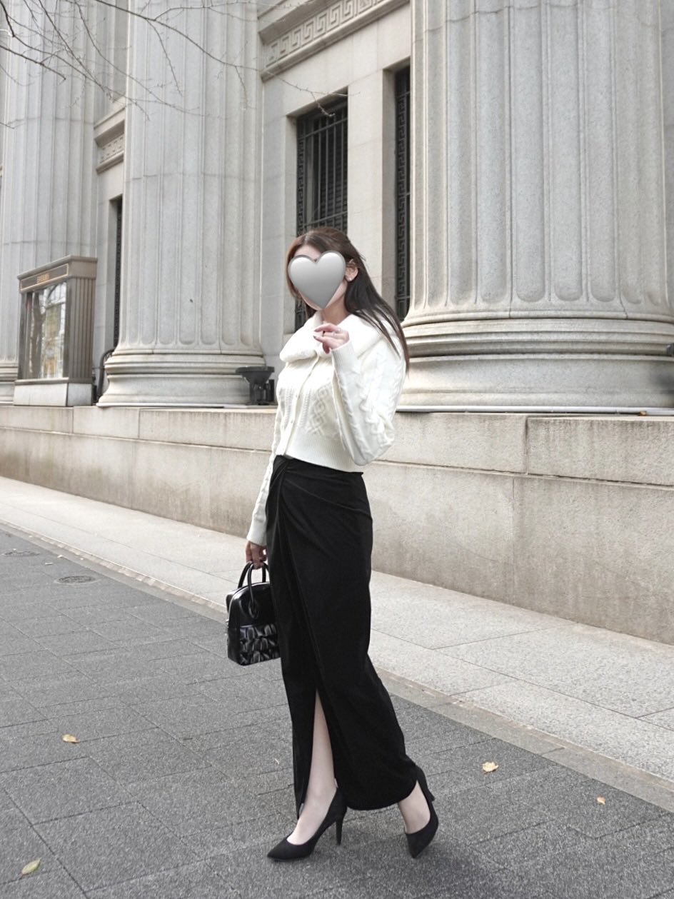 laubeblanc Velvet Pencil Skirt Mサイズ