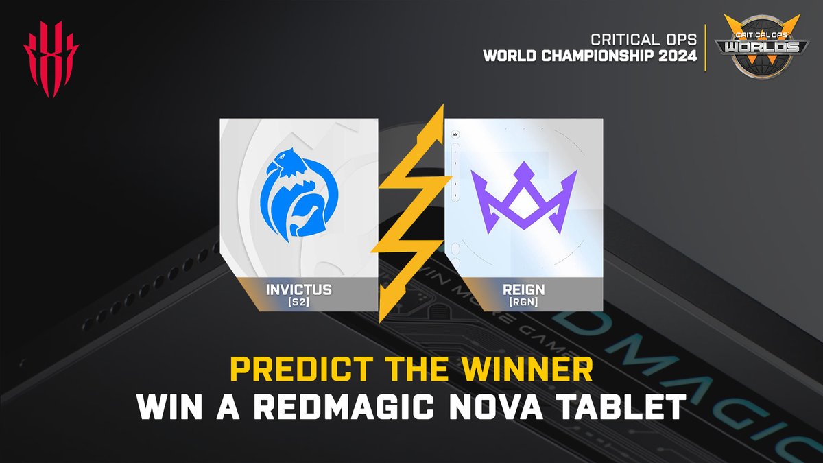REDMAGIC (@redmagicgaming) on Twitter photo The finals is set for the <a href="/CriticalOpsGame/">Critical Ops</a> World Finals!
Who will take home the title? Vote for a chance to win the #REDMAGICNova!
❤️Like   
♻️Retweet
✅Follow <a href="/redmagicgaming/">REDMAGIC</a> 
💬Comment which team you think is going to win 
Watch now:
youtube.com/@CriticalOpsEs… The finals is set for the <a href="/CriticalOpsGame/">Critical Ops</a> World Finals!
Who will take home the title? Vote for a chance to win the #REDMAGICNova!
❤️Like   
♻️Retweet
✅Follow <a href="/redmagicgaming/">REDMAGIC</a> 
💬Comment which team you think is going to win 
Watch now:
youtube.com/@CriticalOpsEs…