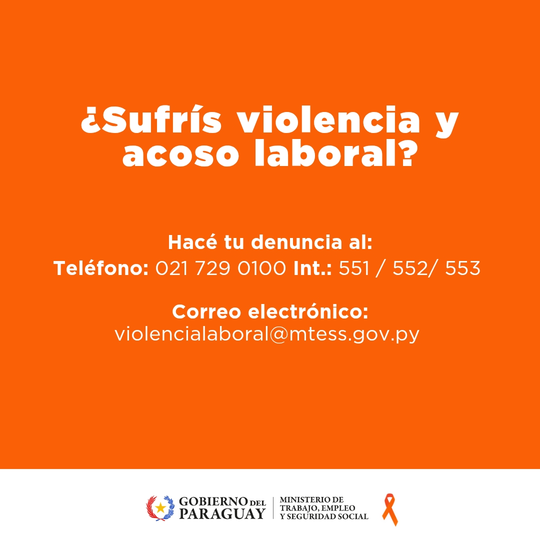 #TrabajoDigno| 📢 ¿Sufrís violencia o acoso laboral?

Te explicamos el procedimiento que podés seguir para denunciar este tipo de situaciones en tu lugar de trabajo, ya sea que provengan de tus compañeros o de tu empleador.

Construyamos entre todos un ambiente laboral equitativo