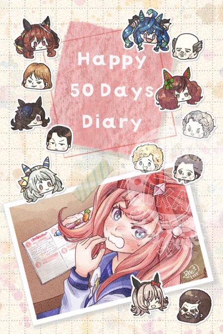おまけの表紙はこんなかんじです〜追加でデジたん描き下ろしましたトリミングしてるので、裏表紙に全体図載っけてますというわけで入稿も出来ました〜!#a105新刊#銀ぴょい進捗 