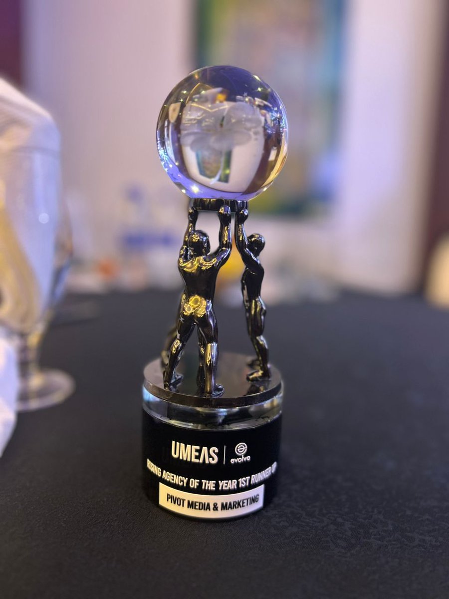 Pivot Media (@pivotmediaug) on Twitter photo We’re excited to share that we were named Rising Agency of the Year – 1st Runner-Up at #UMEAS24! Here’s to more wins, growth, and breaking boundaries together! 🚀 
#PivotPR We’re excited to share that we were named Rising Agency of the Year – 1st Runner-Up at #UMEAS24! Here’s to more wins, growth, and breaking boundaries together! 🚀 
#PivotPR