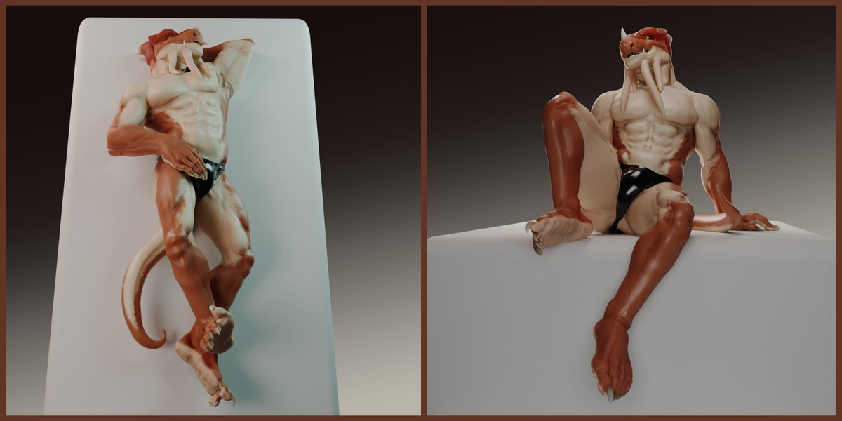 #3D #furry 
commission by <a href="/karoonite/">karoo（AIart）</a>