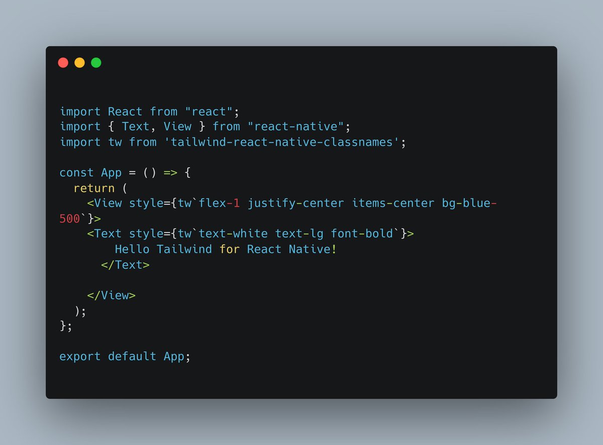 codefraction__'s tweet image. If you're looking for a faster, more lightweight solution for applying Tailwind CSS in your React Native app, 
Tailwind React Native Classnames is the way to go! Say goodbye to the complexities of Nativewind, and enjoy a simpler, more intuitive approach to styling.