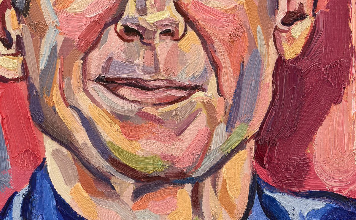 Details of my portrait of human rights campaigner Peter Tatchell which is now part of the <a href="/NPGLondon/">National Portrait Gallery</a> Collection &amp; hangs in the History Makers Gallery on the ground floor.

📷 Shot by wonderful photographer Paul Plews.

#NPG #PeterTatchell <a href="/PeterTatchell/">Peter Tatchell</a>