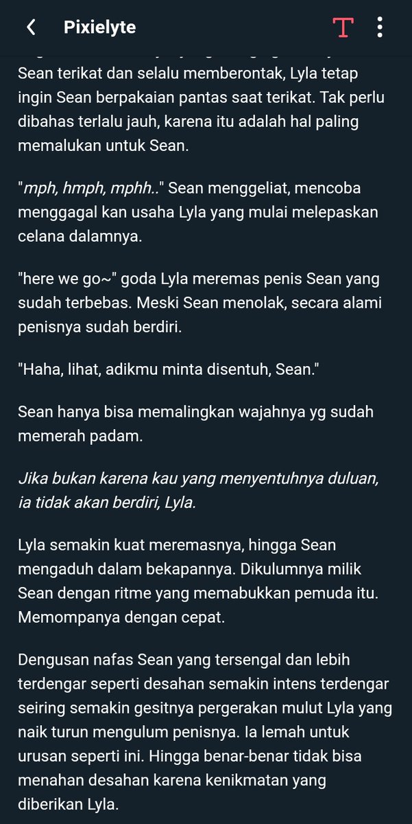 Pixielyte_'s tweet photo. Judul: Obsession (doubleshot)

Baca kelanjutannya di https://t.co/tMqDhlRbaU
Full bondage 21+, part 2 makin brutal. Femdom X malesub

#bondage #gagged #tiedup #bdsm #tapegagged #femdom #malesub #femaledominant #malesubmissive #diikat #dilakban #disumpal https://t.co/y7flNFZ8NU