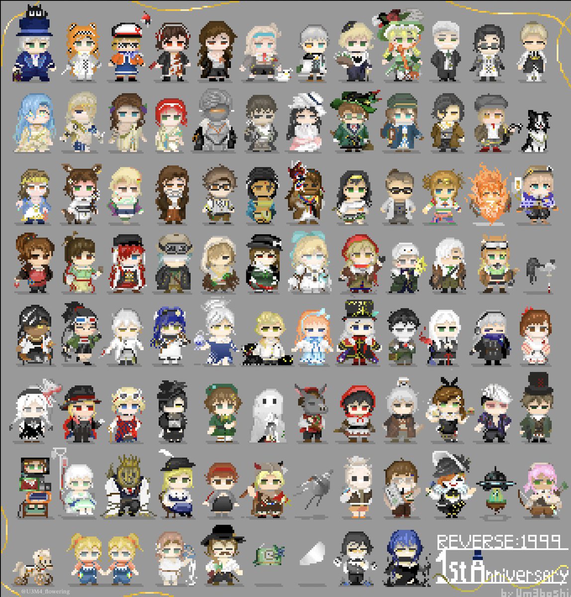 U3M4_flowering's tweet image. #今年も残りわずかなので今年一番伸びた絵を貼る 
集合絵、つよい。