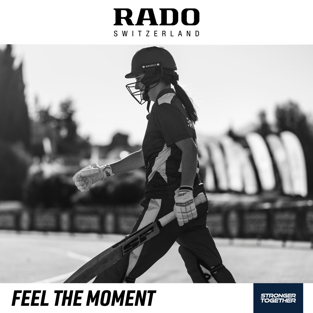 It’s her TIME to shine. 🌟

#EuropeanCricket #Rado #StrongerTogether #ECCW #FeelTheMoment <a href="/rado/">Rado</a>