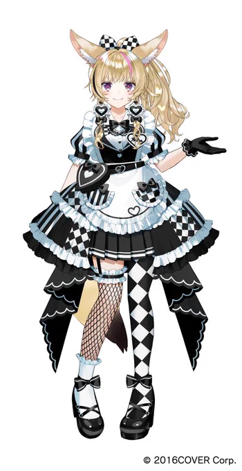 ホロライブの尾丸ポルカさんの新衣装制作致しました!アメリカンダイナー風かわいい カラバリもあって最高 何卒～ 