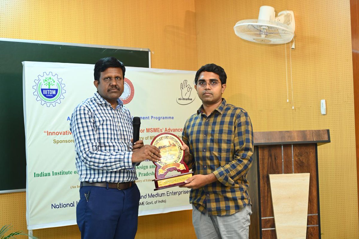 NSATYABHARGAV's tweet photo. Delivered a talk on a comprehensive overview of E-commerce in India.The recent Program titled " Innovative Strategies: IT Integration for MSME Advancement", organized in collaboration with the Indian Institute of Information Technology Design and Manufacturing (IIITDM) Kurnool https://t.co/xmms5NJpgL