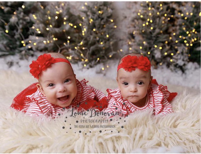 …and here they are….The Miracle Twins..Ivy &amp; Ella
Born at 23 &amp; 28wk…Ivy was born without a heartbeat weighing 450g in the Spring, Ella 5wk later…
Nothing will stop these twins ! 
A Merry Xmas to all of you from two very special girls ♥️
Photos by <a href="/LouieDonovan/">Louie Donovan</a>