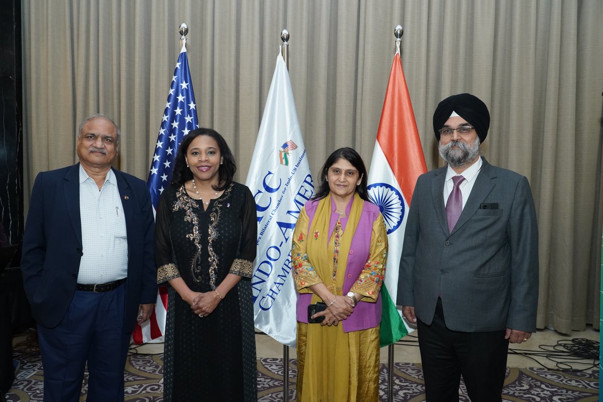 iaccindia's tweet photo. Strengthening Global Partnerships: New Jersey Meets Gujarat

Yesterday, we witnessed an extraordinary moment of collaboration and connection as Her Excellency Lt. Governor of New Jersey, Ms. Tahesha Way, along with other esteemed dignitaries, visited Gujarat to further strengthen the ties between the two regions under the New Jersey-Gujarat partnership.

This landmark event celebrated the shared commitment of both regions to progress, innovation, and cultural exchange. Key areas of focus include trade, education, technology, healthcare, and tourism.

We were honored by the presence of:
-Her Excellency Lt. Governor of New Jersey, Ms. Tahesha Way
- Mr. Wesley Mathews, President & CEO of Choose New Jersey 
- Ms. Mona Khandhar, IAS, Principal Secretary, Department of Science and Technology, Government of Gujarat

Together, New Jersey and Gujarat are building bridges across continents, fostering economic growth, and strengthening the bonds of friendship and collaboration.

Thank you to all who made this event a grand success! Special gratitude to the delegates from New Jersey, the Gujarat State Biotechnology Mission, members of the Indo-American Chamber of Commerce (IACC), and everyone who contributed to this historic and impactful gathering. Your efforts and participation have been invaluable in strengthening this partnership.

Swipe through the pictures to relive the event’s highlights!

#NewJerseyGujarat #GlobalPartnership #IndoUSRelations #EconomicGrowth #CulturalExchange #TradeCollaboration #InnovationMatters #DiplomaticRelations #ChooseNewJersey #IACC #TechPartnership #EducationExchange #HealthcareInnovation #TourismGrowth #BuildingBridges #StrategicPartnership #LeadershipSummit #BusinessOpportunities #CrossBorderRelations #GlobalCollaboration

@OberoiTps @VivekNathwani @swetakhandwala @JAYESHPARIKH007 @LtGovWay @wsmathews @monakhandhar @gsbtm @DITGujarat @NJGov