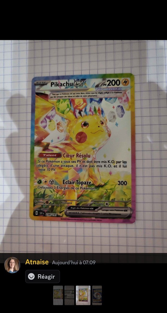 Quand t'es viewers pack le top1 Étincelle Déferlantes 🔥🥰
Félicitations @juliemartin2001 😎
Acheté chez <a href="/MASTERSET_/">MASTERSET</a> Partenaire de fou 😍
-5% MASTERGN5 🎁

#POKEMON #PokemonTCG #TCG #jcc #jccpokemon #cartepokemon #pokemoncard