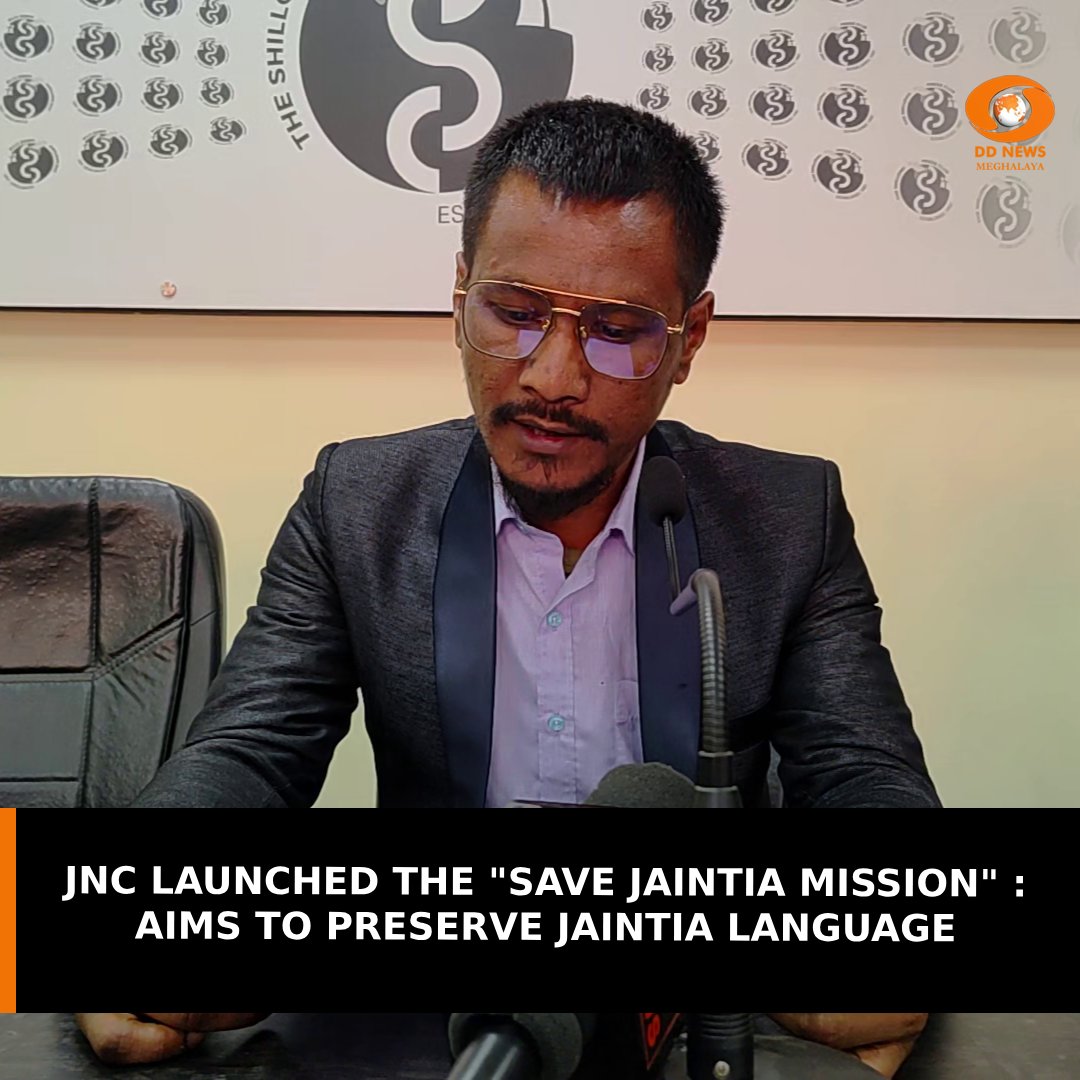 ddnewsshillong's tweet photo. The Jaiñtia National Council (JNC) launched the "Save Jaintia Mission" to enhance its service to the people of Jaintia, particularly in the 7 huts (Jaitbynriew Hynñiewtrep Hynñiawwasa) region. The mission aims to address various critical issues affecting the Jaintia community. https://t.co/JK67mXZFo4