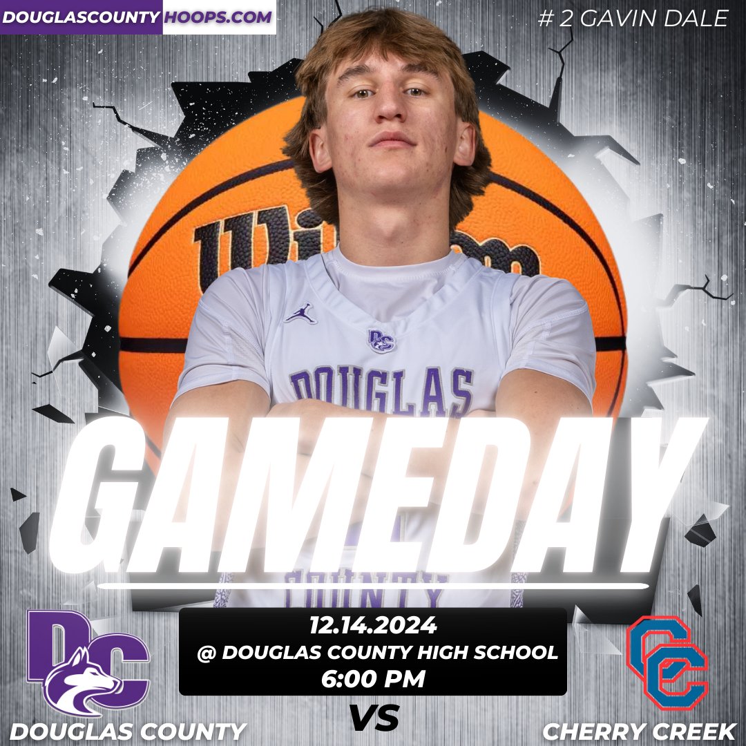 It's GameDay (Home Opener!)

Douglas County takes on Cherry Creek @ Douglas County High School 

Sophomore Team - 3:00 PM
Freshman &amp; JV Team - 4:30 PM
Varsity - 6:00 PM

Let's Go Huskies!