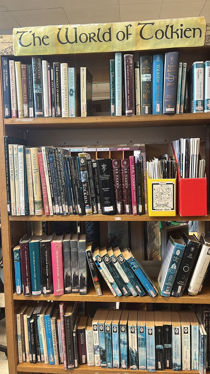 Great day working from @hallgreenlib yesterday. Can’t wait to take the kids to their wonderful kids library and for me this fantastic section dedicated to the greatness of #Tolkien in his hometown 

#lotr #RingsOfPower